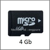 Micro Cartão de Memória 4 Gb - Frete Grátis